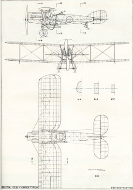 Plan drawing of Fighter (Bristol Aero Collection).