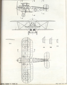 Plan drawing of Scout (Bristol Aero Collection).