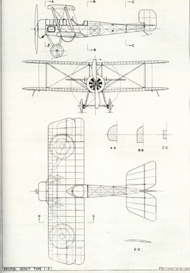 Plan drawing of Scout variation (Bristol Aero Collection).