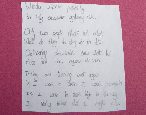 King's Court Primary School poem.