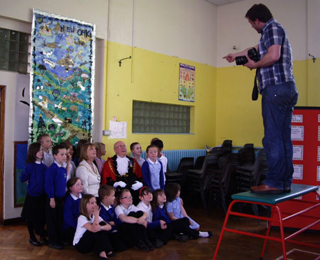 On 20 April 2010 they had a visit from the Lord Mayor and Lady Mayoress of Bristol who came to see their collage on display in the school hall.
