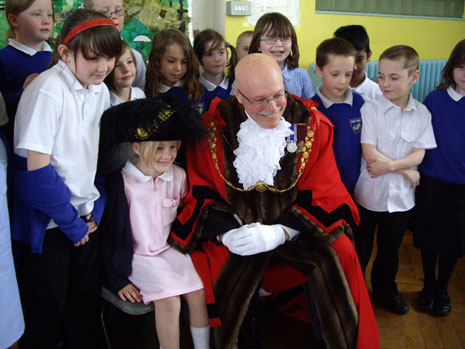 On 20 April 2010 they had a visit from the Lord Mayor and Lady Mayoress of Bristol who came to see their collage on display in the school hall.