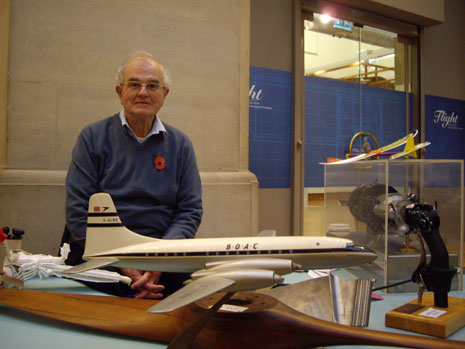 Bob Hercock, a volunteer from Rolls-Royce Heritage Trust.