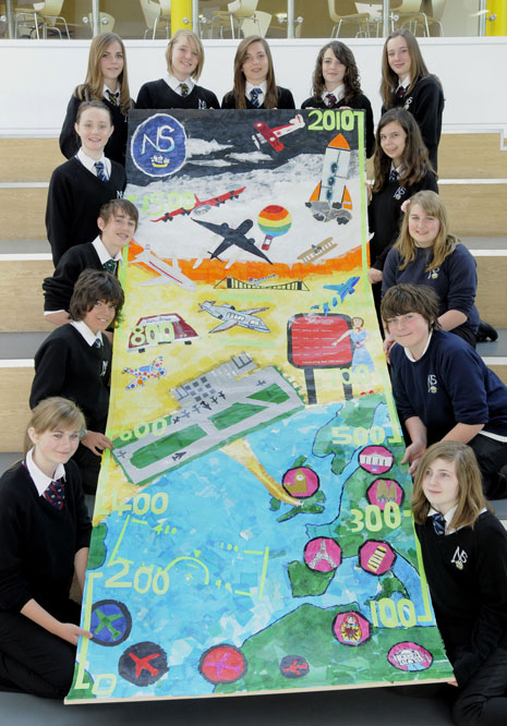 Here's the collage made by Nailsea School.